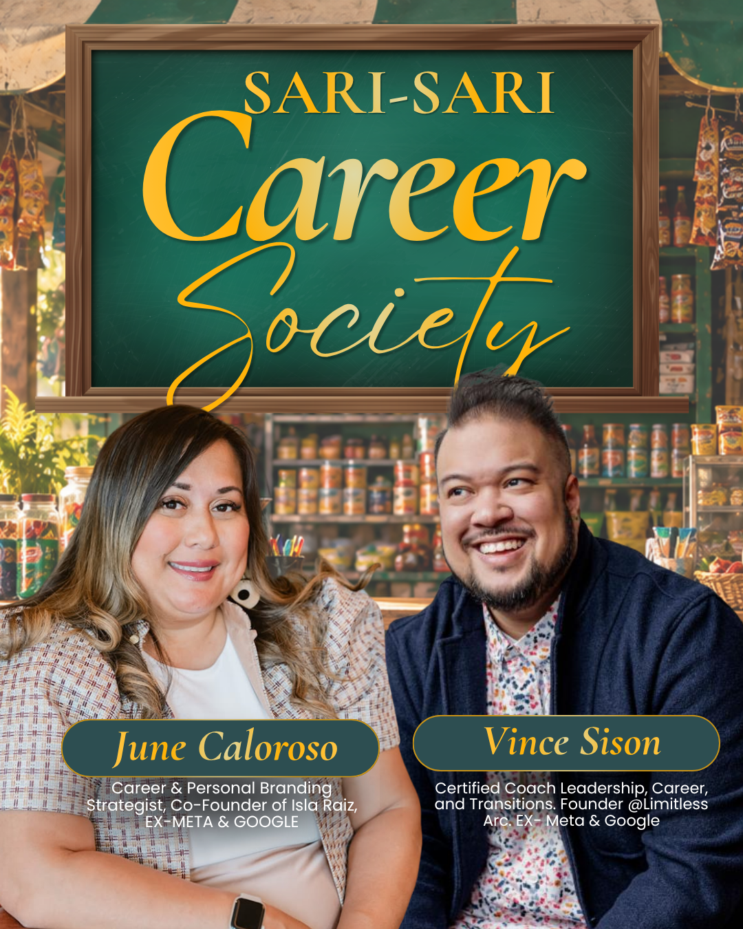 Sari-Sari Career Society, hosted by June Caloroso and Vince Sison